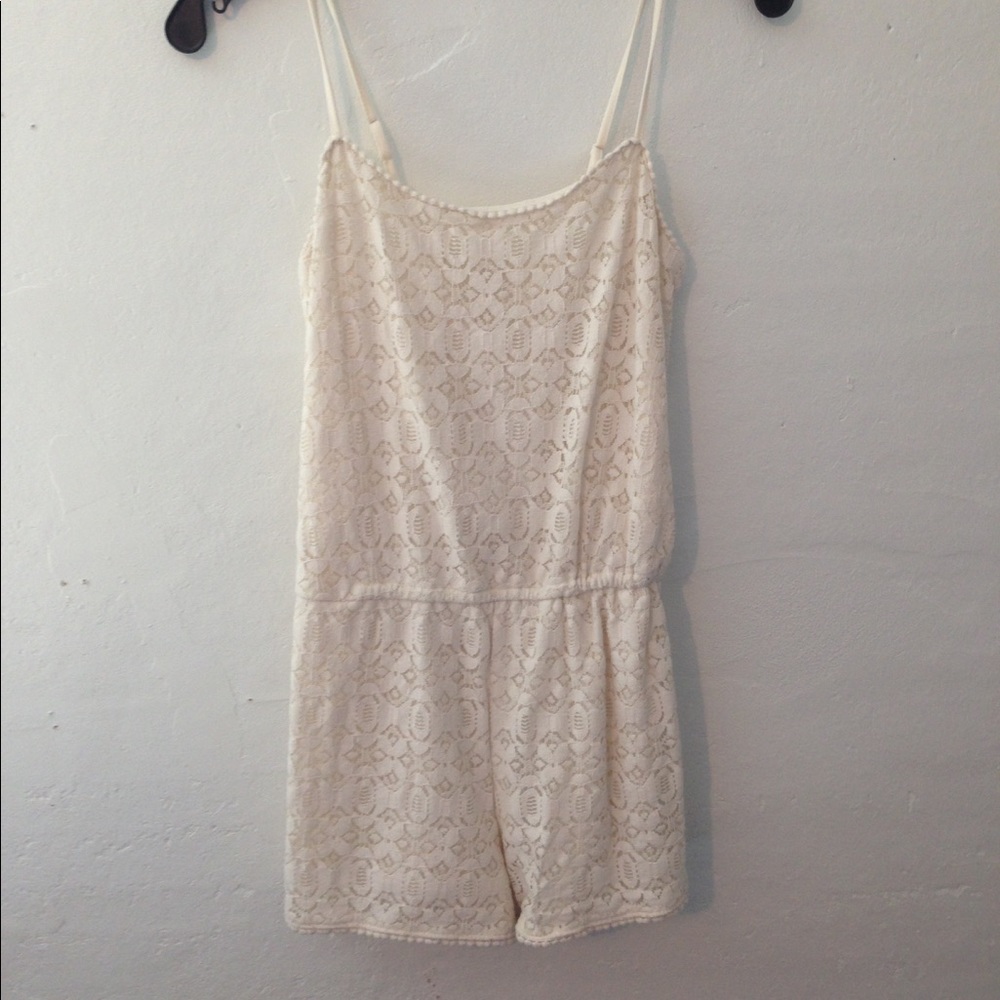 Lacey white romper